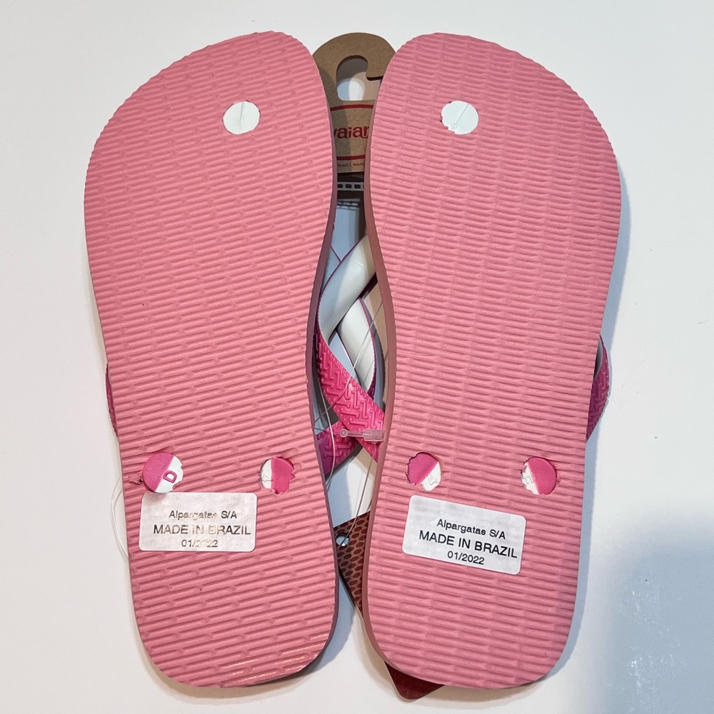 NWT HAVAIANAS Minnie & Daisy Duck Flip Flops  SZ 6-7 / 37-38 - Picture 12 of 16